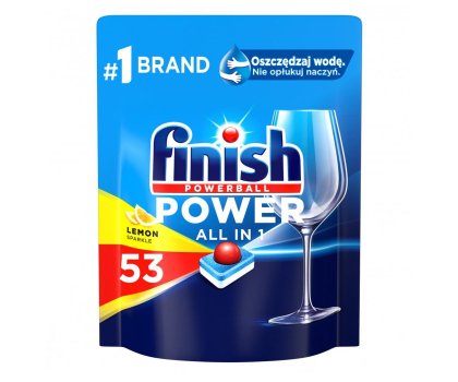 Akcesoria do zmywarek FINISH Tabletki Power All-in-1 53 lemon
